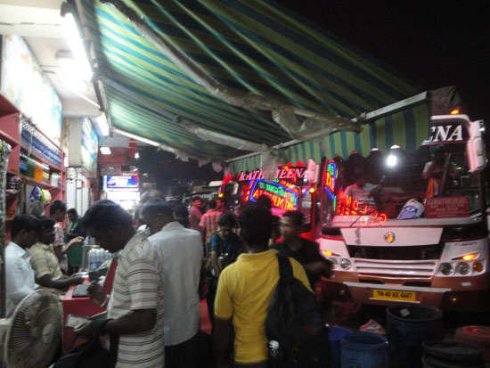 Packed Chennai Bus Station