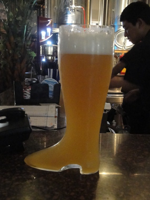 I'll have a boot of beer please