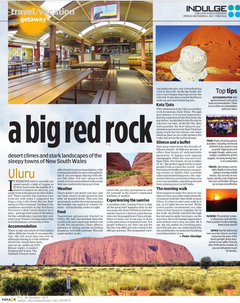 a big red rock new indian express article