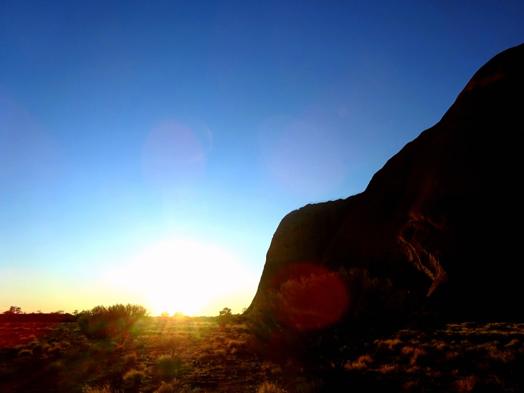 sunrise at uluru