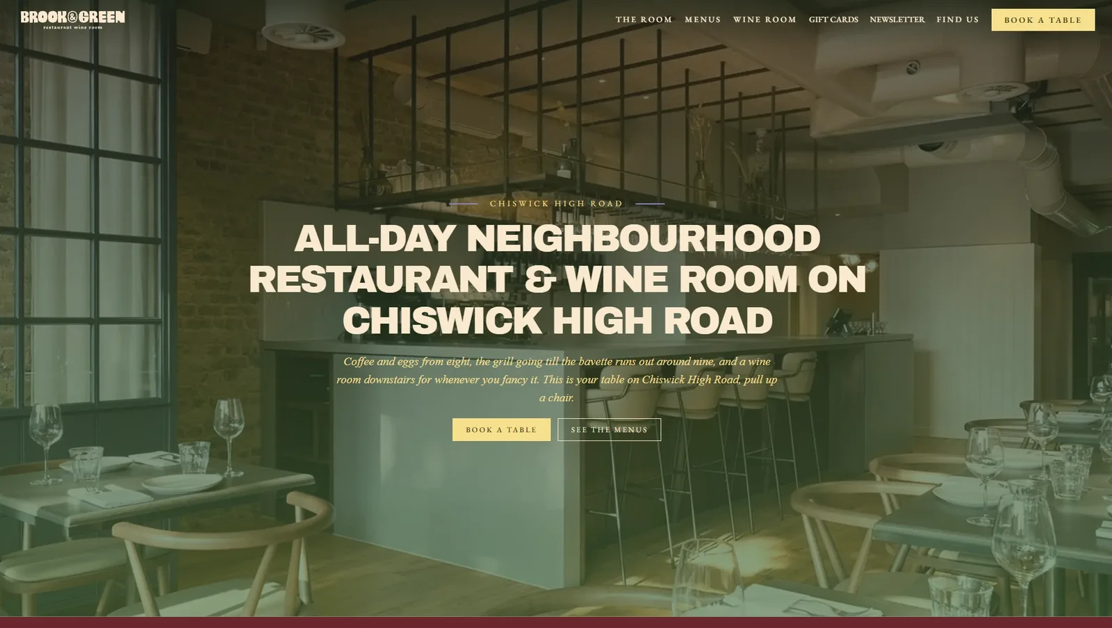 Brook & Green website on desktop
